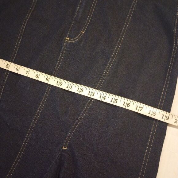 Apostrophe ruffle hem dark wash denim skirt - Picture 7 of 9